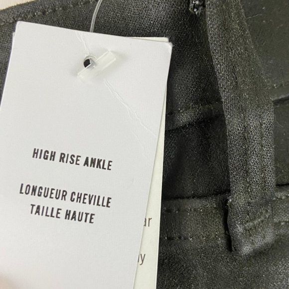 NWT ABERCROMBIE Simone Green High-Rise Ankle‎ Jeans - Picture 13 of 14